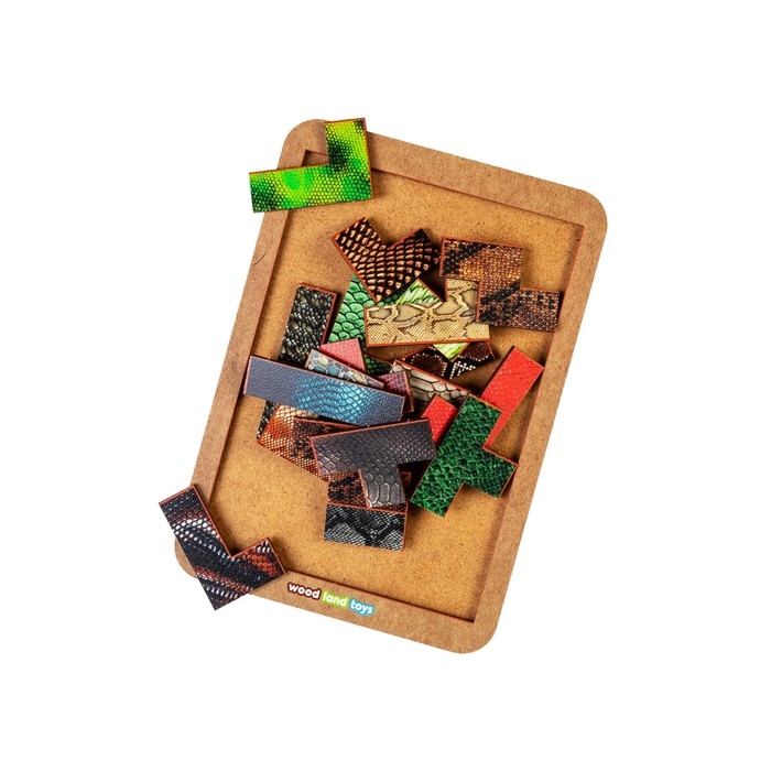 Тетрис &laquo;Текстуры змей&raquo;, А5, 19 дет.