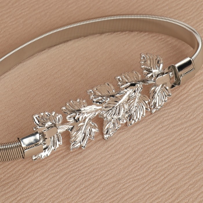 Подхват для штор &laquo;Ветвь&raquo;, 8 &times; 2,5 см, 23,5 см, цвет серебряный