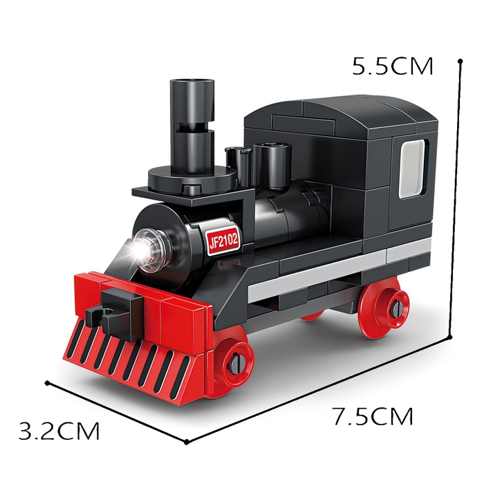 Конструктор «ЖД. Паровоз», с запуском, 58 деталей Конструктор «ЖД. Паровоз», с запуском, 58 деталей
