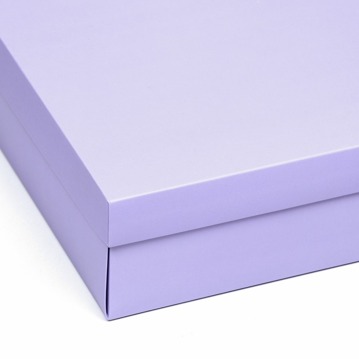 Коробка складная, крышка-дно, сиреневая, 30 х 30 х 8 см