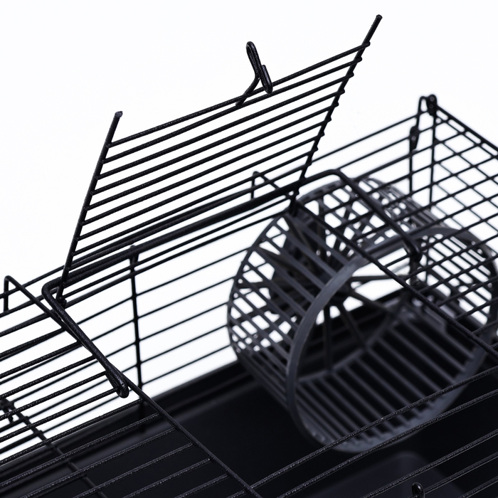 Клетка-мини для грызунов Клетка-мини для грызунов "Пижон" №2, укомплектованная, 27 х 15 х 16 см, серая