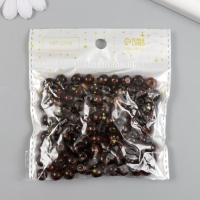 Бусины для творчества дерево "Тёмно-коричневые" d=0,8 см набор 20 гр Бусины для творчества дерево "Тёмно-коричневые" d=0,8 см набор 20 гр