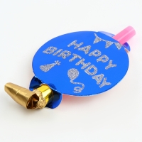 Карнавальный язычок &laquo;С днём рождения&raquo;, набор 6 шт., цвета МИКС