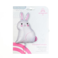 Шар фольгированный 22" «Белый зайка», фигура, сатин Шар фольгированный 22" «Белый зайка», фигура, сатин