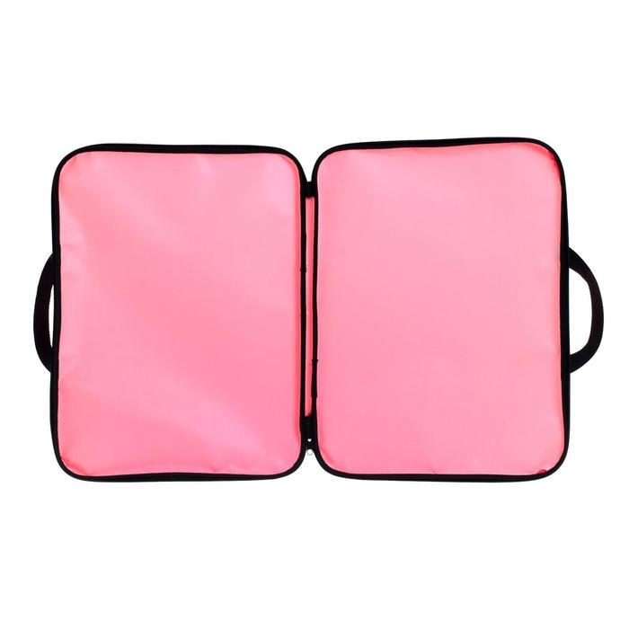 Папка для чертежей и рисунков А3, 470 х 350 х 20 мм, с ручками, текстильная, Calligrata Стандарт, Розовая плотность 600D Папка для чертежей и рисунков А3, 470 х 350 х 20 мм, с ручками, текстильная, Calligrata Стандарт, Розовая плотность 600D