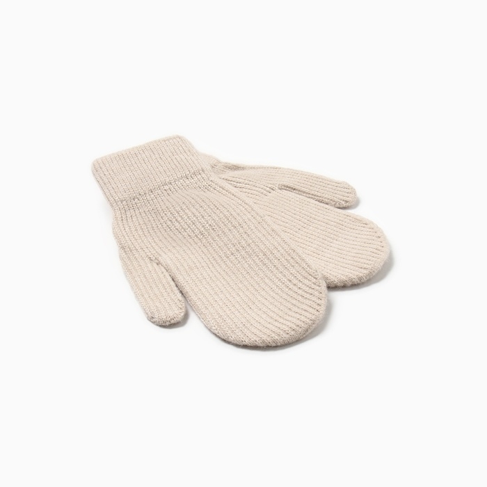 Варежки детские MINAKU, цвет бежевый, 18 см Варежки детские MINAKU, цвет бежевый, 18 см