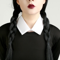 Карнавальный набор «Мрачная девчонка», р. S: парик, юбка, чулки, воротник Карнавальный набор «Мрачная девчонка», р. S: парик, юбка, чулки, воротник