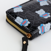 Кошелёк детский на молнии, цвет чёрный Кошелёк детский на молнии, цвет чёрный