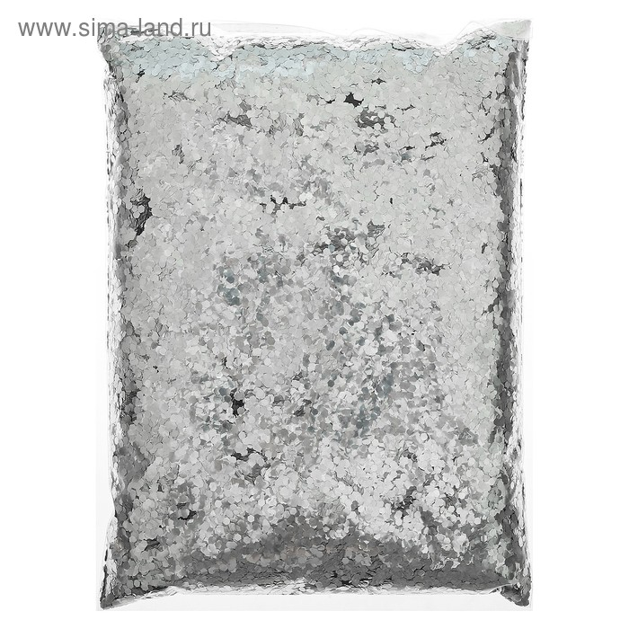 Наполнитель для шара &laquo;Конфетти шестиугольник&raquo;, серебряный, 500 г