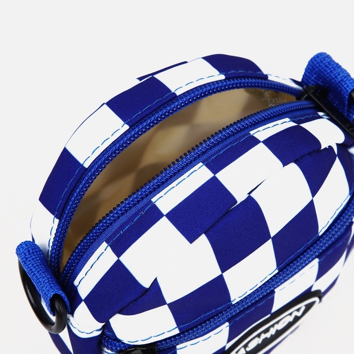 Сумка детская на молнии, наружный карман, регулируемый ремень, цвет синий Сумка детская на молнии, наружный карман, регулируемый ремень, цвет синий