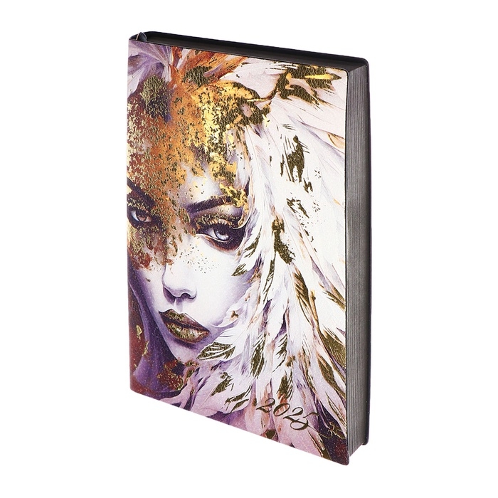 Ежедневник датир 2025г А6+ 176л ESCALADA ДЕВУШКА, мяг обл, иск кожа, тис ф, кр бл 70г/м2 Ежедневник датир 2025г А6+ 176л ESCALADA ДЕВУШКА, мяг обл, иск кожа, тис ф, кр бл 70г/м2