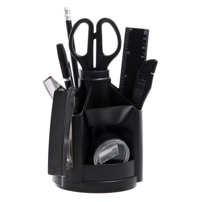 Канцелярский набор 11 предметов, STAFF Канцелярский набор 11 предметов, STAFF "Минидеск", вращающийся