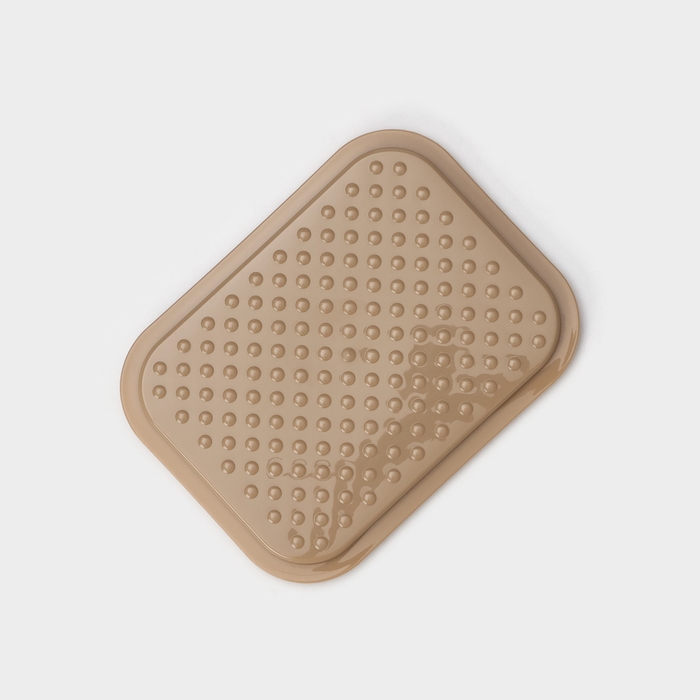 Маслёнка двухсторонняя, 14.5&times;11&times;5.5 см, цвет шоколадный мокко