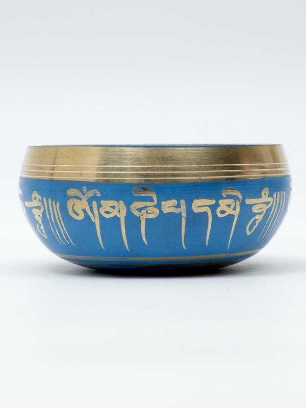 Музыкальный инструмент поющая чаша Music Life, синяя, 8,5 см