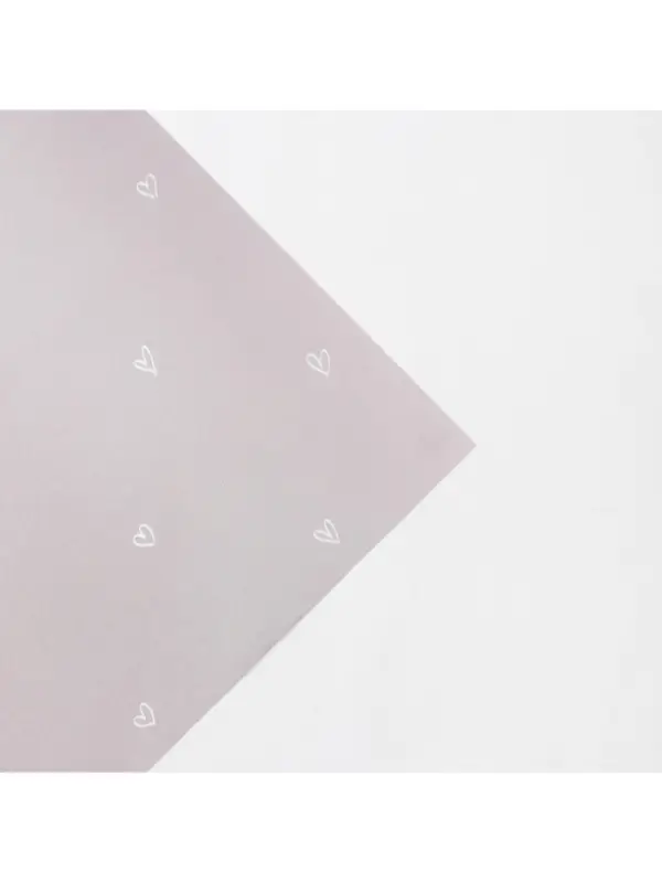 Бумага упаковочная крафтовая &laquo;Сердца&raquo;, 70 х 100 см