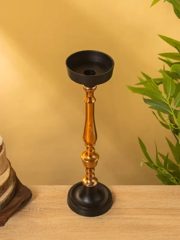 Подсвечник "Ренессанс" алюминий 10х10х37 см