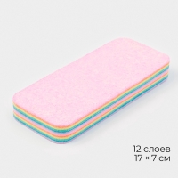 Салфетка многослойная для уборки из микрофибры MicroPVA, 17&times;7 см, 12 слоев