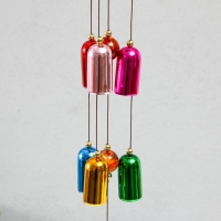 Музыка ветра металл "Слоны и 6 цветных колокольчиков" 55х5х4,2 см Музыка ветра металл "Слоны и 6 цветных колокольчиков" 55х5х4,2 см