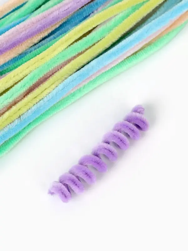 Синельная проволока, набор 100 шт, размер 1 шт 30х0,8 см  7 цветов в наборе