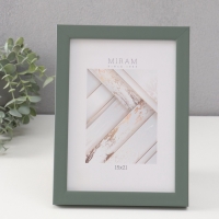 Фоторамка пластик "МИРАМ" 15х21 см, зелёный