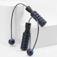 Беспроводная скакалка Silentino, черная с синим