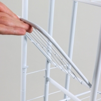 Подставка для цветов Greengo, 6 полок, 44 &times; 22 &times; 105 см, напольная, металл, белая