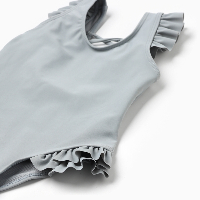 Купальник слитный детский MINAKU, цвет серый, рост 110-116 см