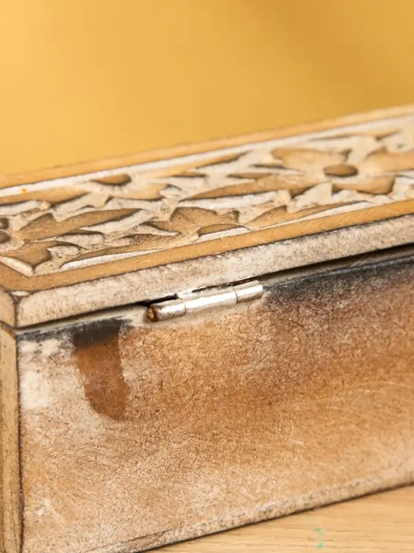 Шкатулка "Цветы" 20х7х6 см, МДФ