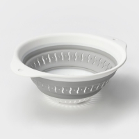 Дуршлаг складной &laquo;Флекс&raquo;, 2,2 л, 29,5&times;24&times;10,5 см, цвет смоки