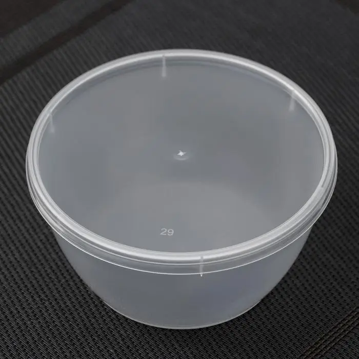 Контейнер одноразовый с крышкой &laquo;Супница&raquo;, 360 мл, пластик, d=11.2 см, прозрачный
