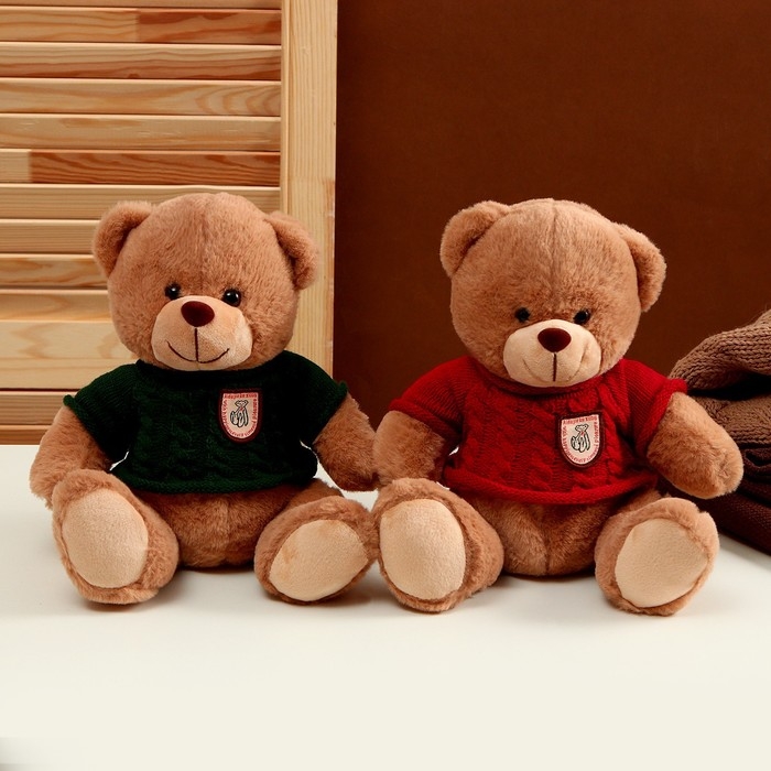 Мягкая игрушка &laquo;Медведь&raquo; в свитере, 25 см, цвет МИКС