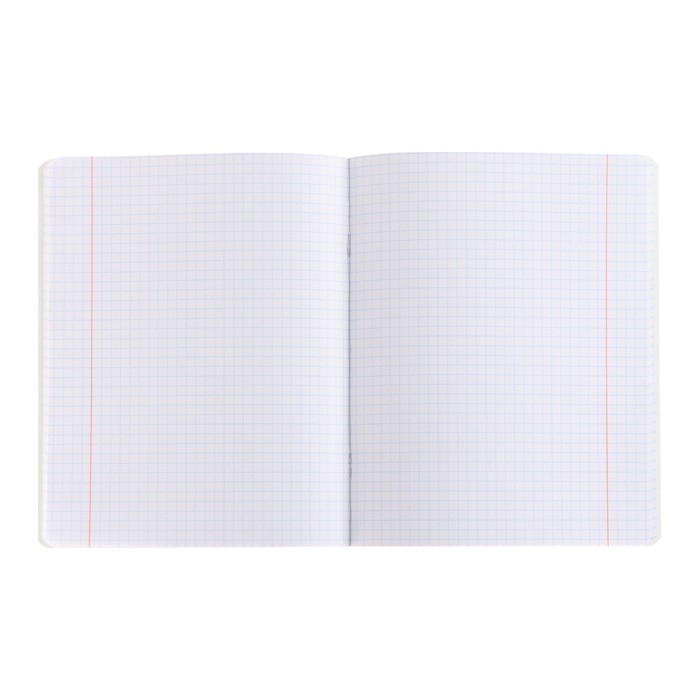 Тетрадь 48 листов в клетку BG Monocolor Blue, обложка мелованный картон, soft touch, МИКС