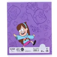 Тетрадь в клетку 18 листов, 5 видов МИКС, обложка мелованный картон, &laquo;Гравити Фолз&raquo;