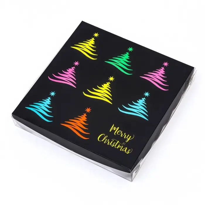 Коробка для печенья, &laquo;Праздничная ёлка&raquo;, 18&times;18&times;3 см