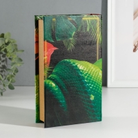 Сейф-книга дерево кожзам "Змея в джунглях" 3D тиснение 21х13х5 см Сейф-книга дерево кожзам "Змея в джунглях" 3D тиснение 21х13х5 см