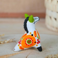 Дымковская игрушка &laquo;Свистулька Лошадка&raquo; 8&times;9&times;4 см, микс