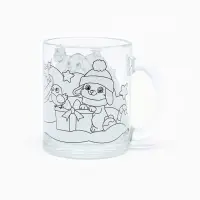 Кружка раскраска + игрушка "Зайчата с подарком" старый 9770493