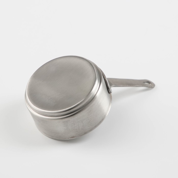 Ковш из нержавеющей стали, 120 мл, 7&times;7&times;3,5, марка стали 304, металлическая ручка, цвет серебряный