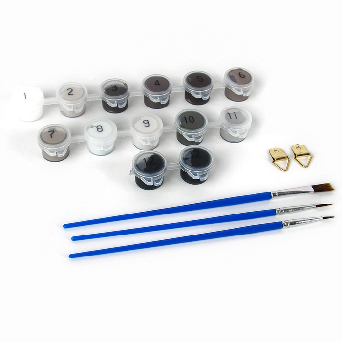 Картина по номерам на холсте с подрамником на новый год &laquo;Змея кобра&raquo;, 30 х 20 см, символ года 2025, новогодний набор для творчества