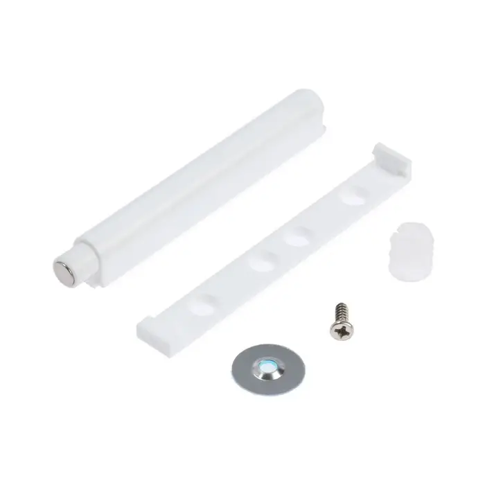 ТолкательТК02 Push-to-Open скрытого монтажа, белый, магнитный, 84 мм