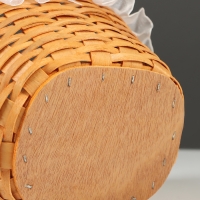 Корзина плетёная, 16&times;13&times;11 см, ручка h=11 см, ива, натуральный цвет
