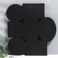 Мультирамка пластик на 7 фото, цв. чёрный (пластиковый экран)