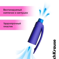 Ручка шариковая ErichKrause ErgoLine Kids Ultra Glide, первоклассника, эргономичный держатель, корпус Soft-touch, узел 0.7 мм, чернила синие, микс