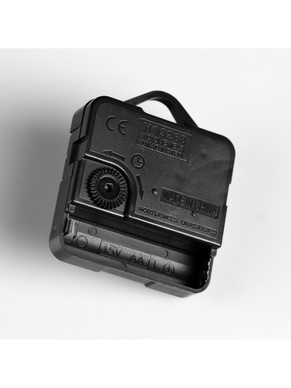 Часовой механизм со стрелками "Соломон-20", плавный ход, шток 16 мм, стрелки 45/60/97 мм