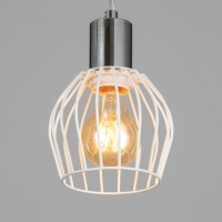 Светильник подвесной "Лофт" 1х25Вт Е27 белый/Хром 12х116х11