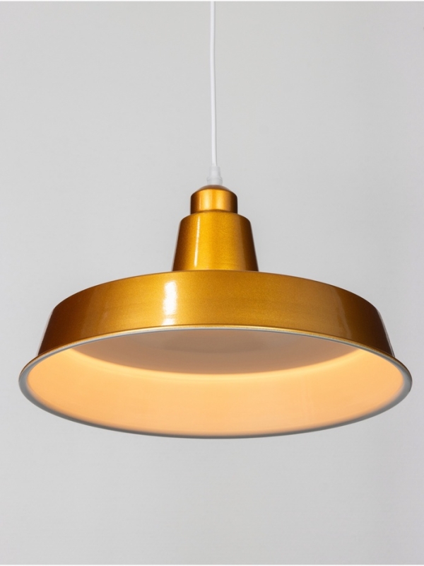 Светильник Ronald 1х40Вт Е27 пр-1м золотистый 36х36х15см