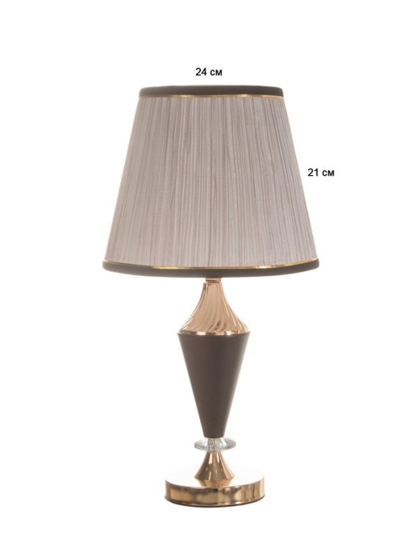 Лампа настольная &laquo;Барин&raquo; 1х40Вт Е27 черный/золото 25х25х47см