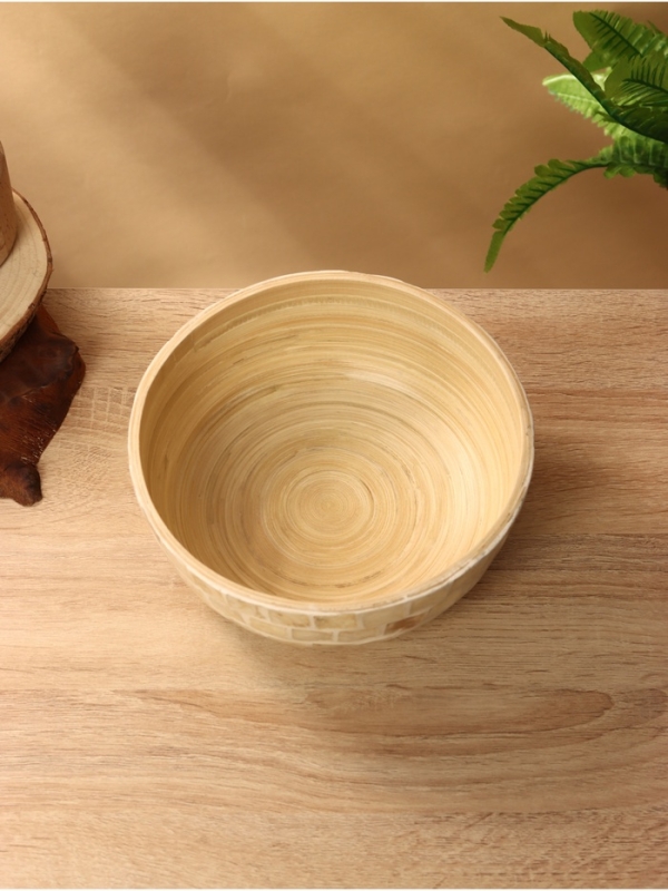 Салатник 19,5х19,5х8 см, бамбук