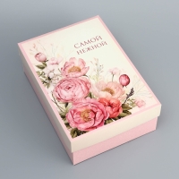 Коробка складная, крышка-дно, "Самой нежной", 24 х 17 х 8 см без окна Коробка складная, крышка-дно, "Самой нежной", 24 х 17 х 8 см без окна