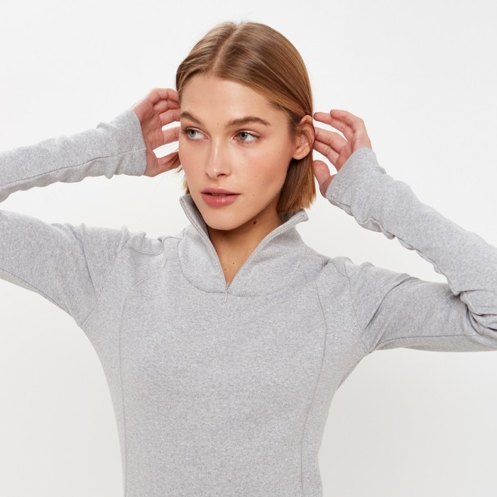 Термобельё женское (лонгслив, лосины) MINAKU цвет серый меланж, размер 54 Термобельё женское (лонгслив, лосины) MINAKU цвет серый меланж, размер 54